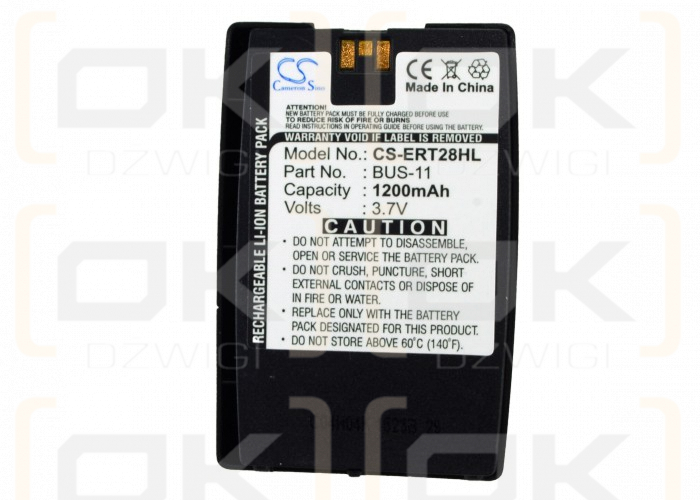 Batería de repuesto para Sony Ericsson T28Z / BUS-11, 1200 mAh, iones de litio, 3,7 V (Cameron Sino)