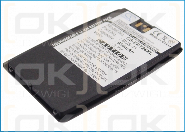 Batería de repuesto para Sony Ericsson T28Z / BUS-11, 950 mAh, iones de litio, 3,7 V (Cameron Sino)