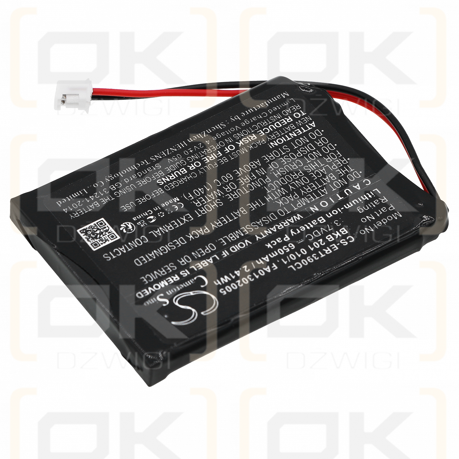 Ericsson DT390 / BKB201010/1 650mAh Li-ion 3.7V (Cameron Sino)