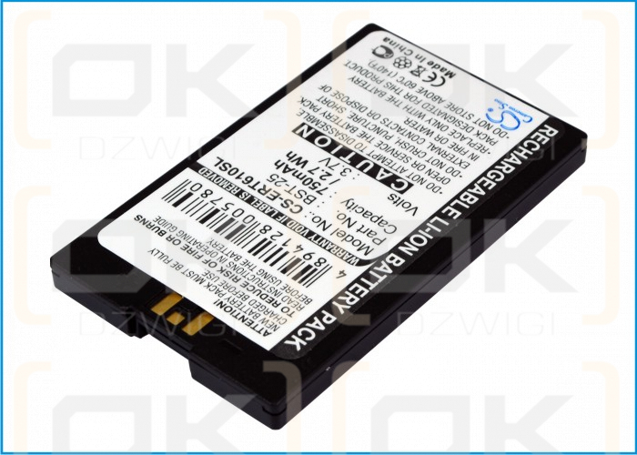 Batería de repuesto para Sony Ericsson T637 / BST-25, 700 mAh, iones de litio, 3,7 V (Cameron Sino)