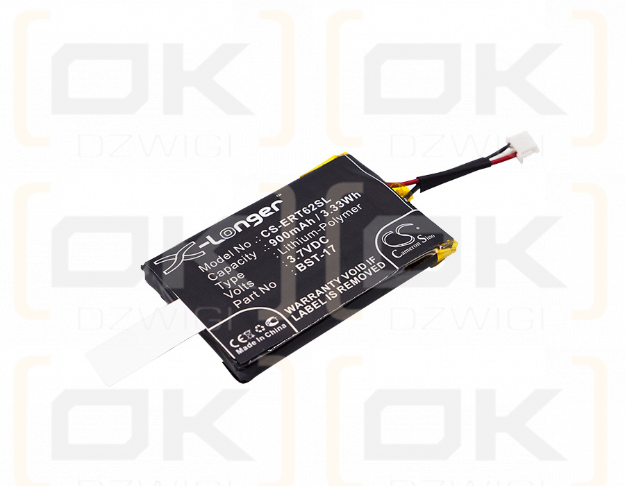 Sony Ericsson T62u / BST-17 900mAh Li-Polymer 3.7V (Cameron Sino)