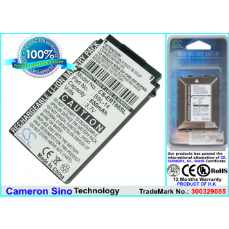 Batería de repuesto para Sony Ericsson T66 / BSL-14, 650 mAh, iones de litio, 3,7 V (Cameron Sino)