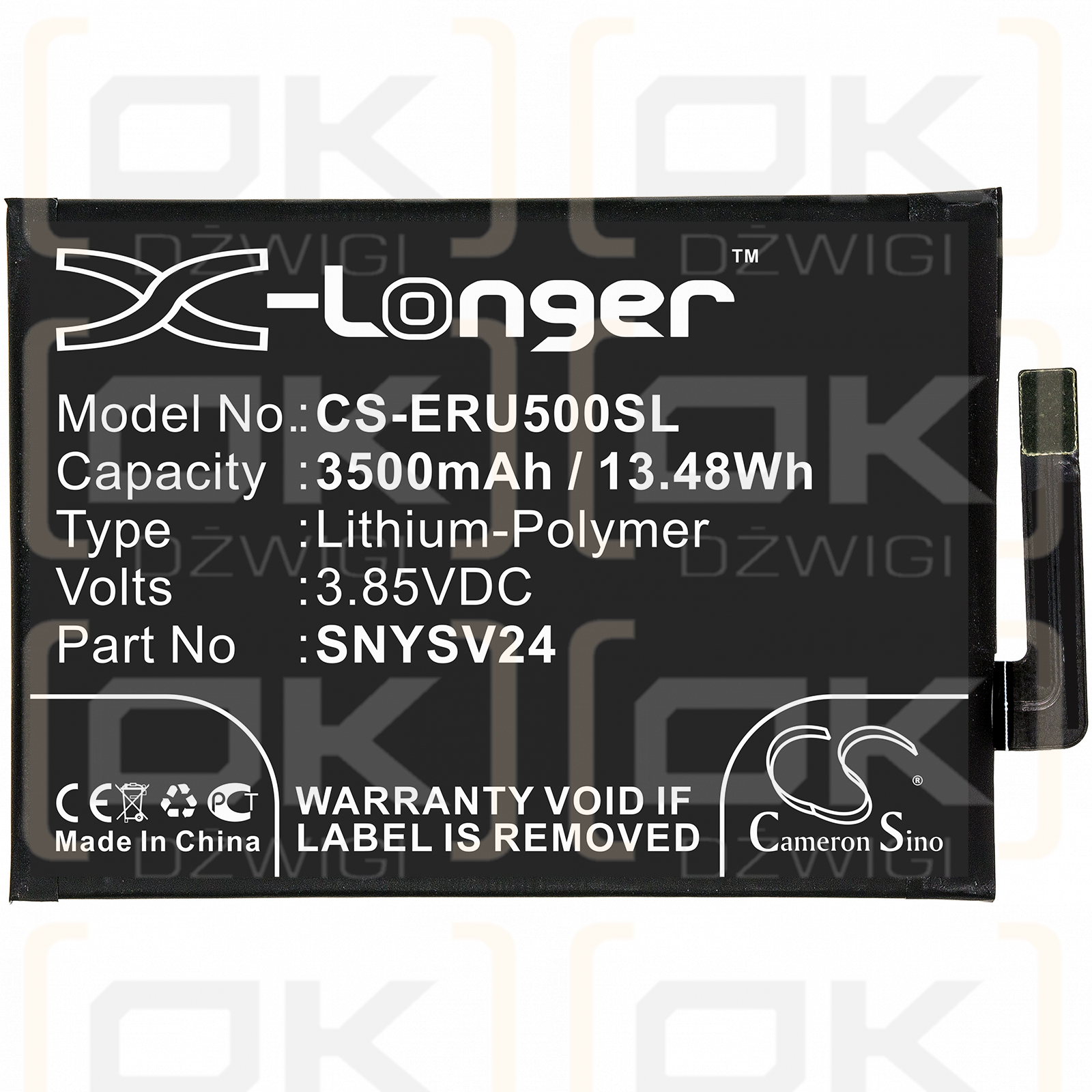 Sony SO-41A / SNYSV24 3500mAh Li-Polímero 3.85V (Cameron Sino)