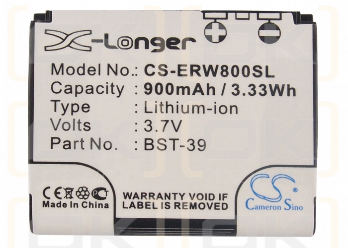 Sony Ericsson TM717 / BST-39 900 mAh Li-ion 3.7 V (Cameron Sino)