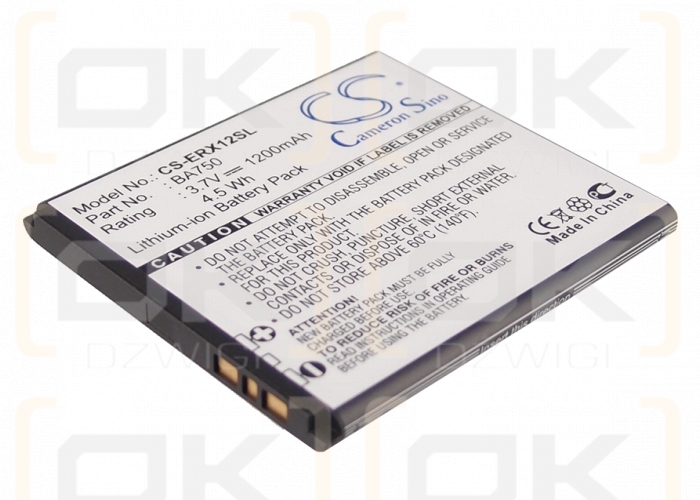 Sony Ericsson Xperia Sola / BA750 1200 mAh Li-Ion 3,7 V (Cameron Sino)