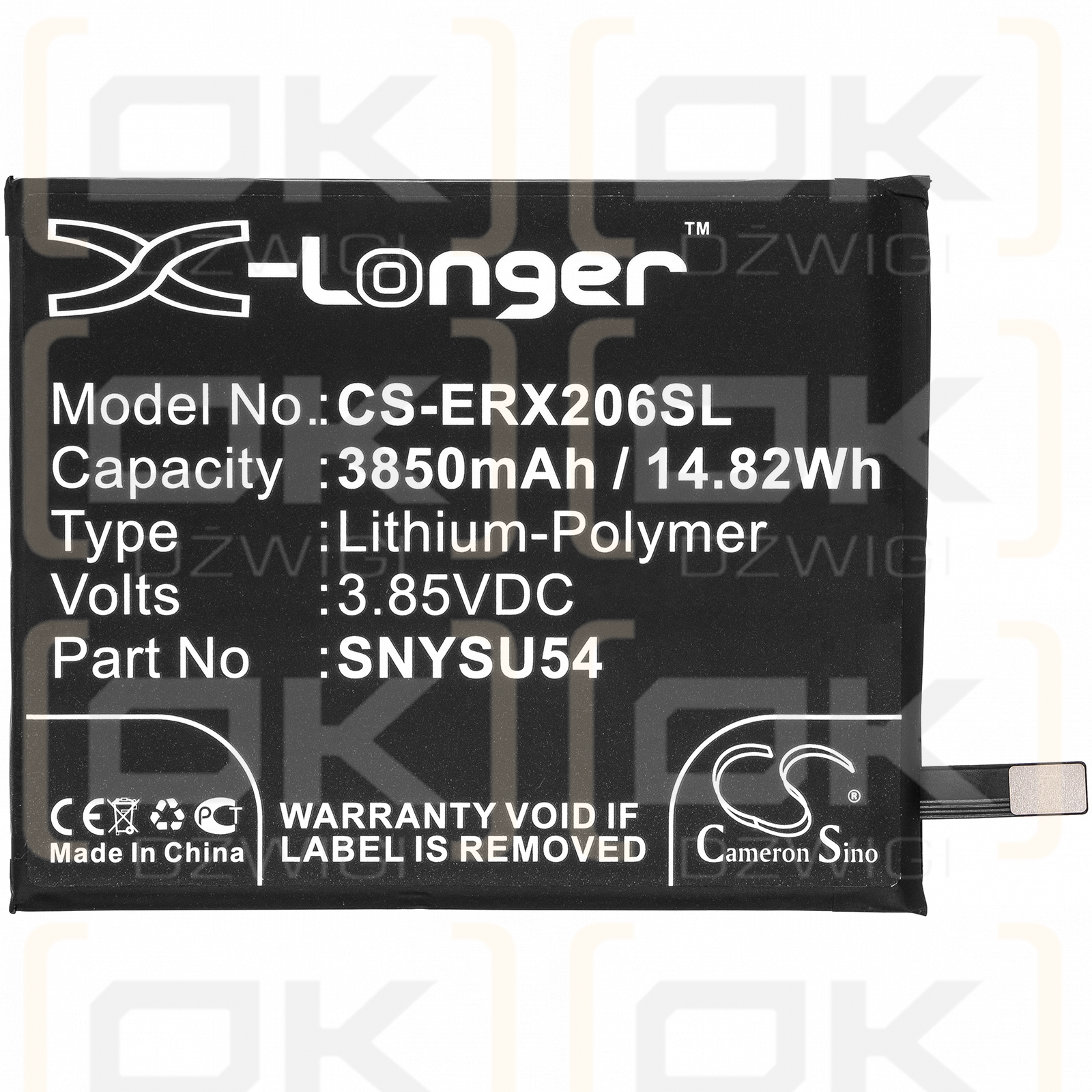 Sony XQ-AS42 / SNYSU54 3850mAh Li-Polymer 3.85V (Cameron Sino)