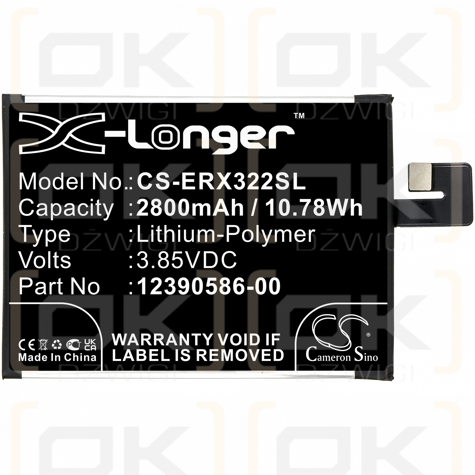 Sony i4213 / 12390586-00 2800mAh Li-Polymer 3.85V (Cameron Sino)