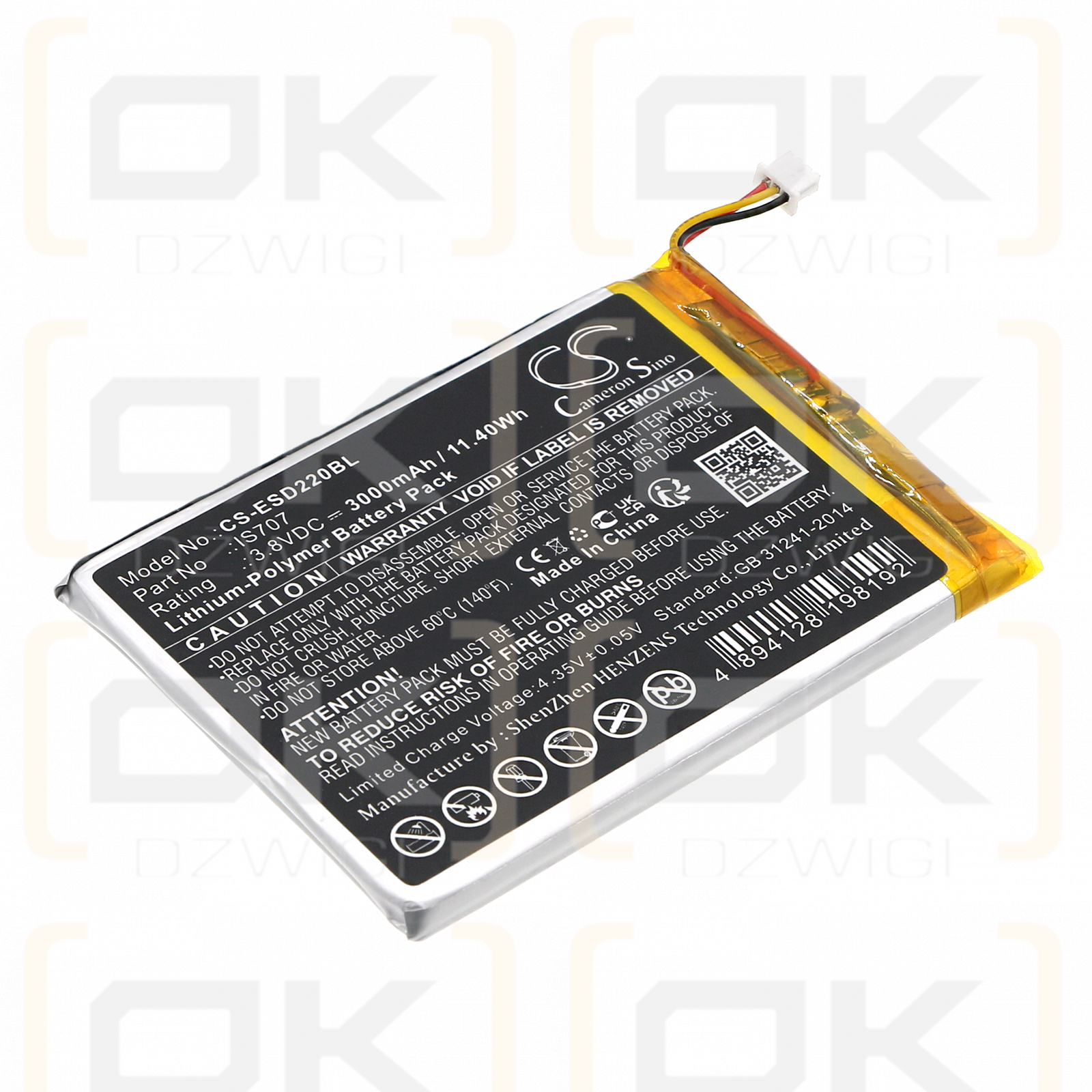 Eservice Smart D220 / IS707 3000 mAh Li-Polymer 3,8 V (Cameron Sino)