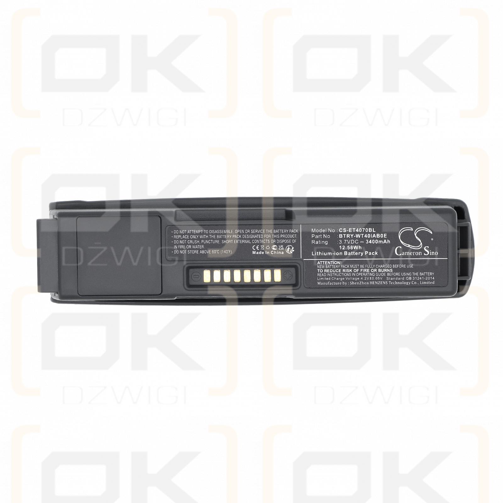 Referenz WT-4090OW / 55-000166-01 3400 mAh Li-Ionen 3,7 V (Cameron Sino)