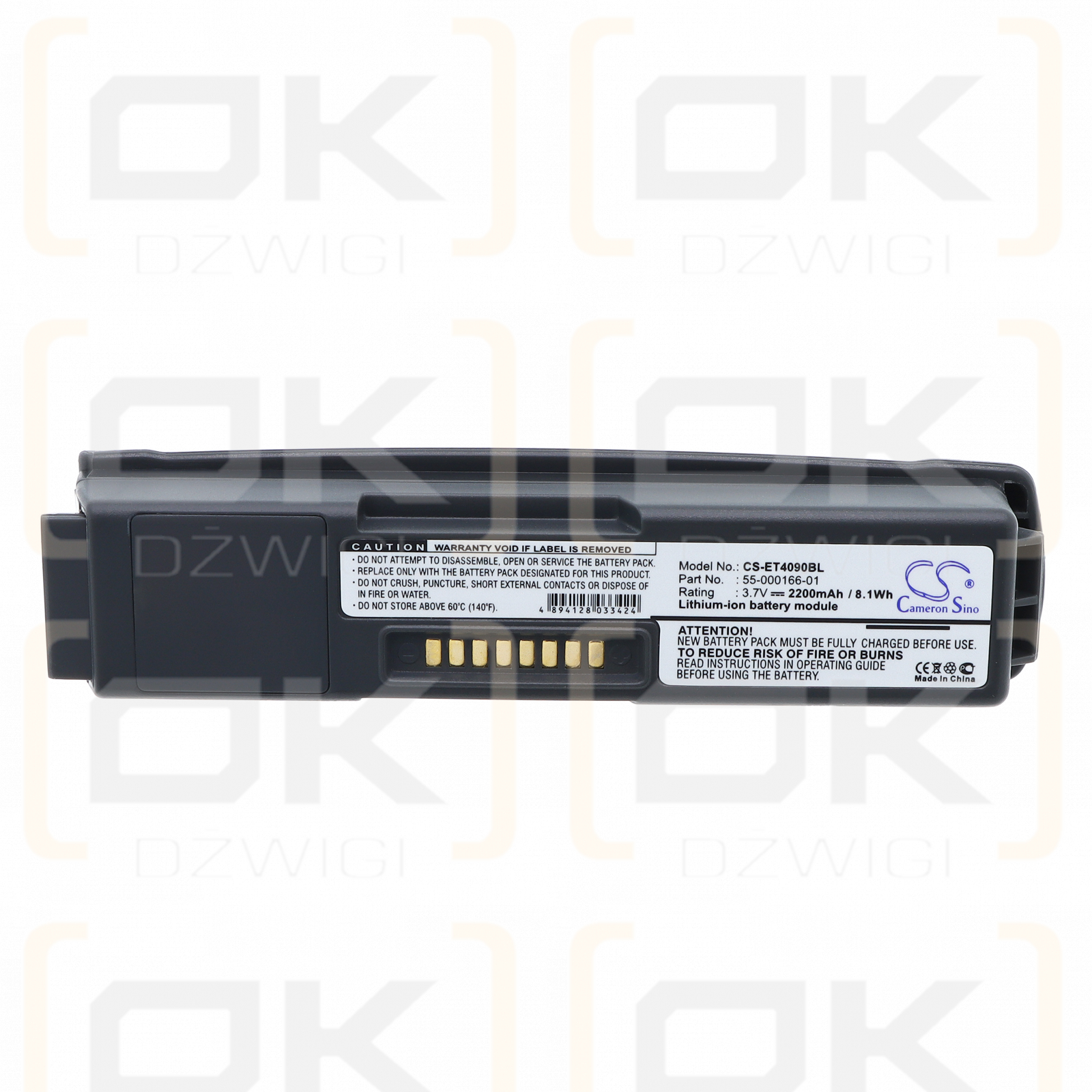 Referenz WT-4090OW / 55-000166-01 2200 mAh Li-Ionen 3,7 V (Cameron Sino)