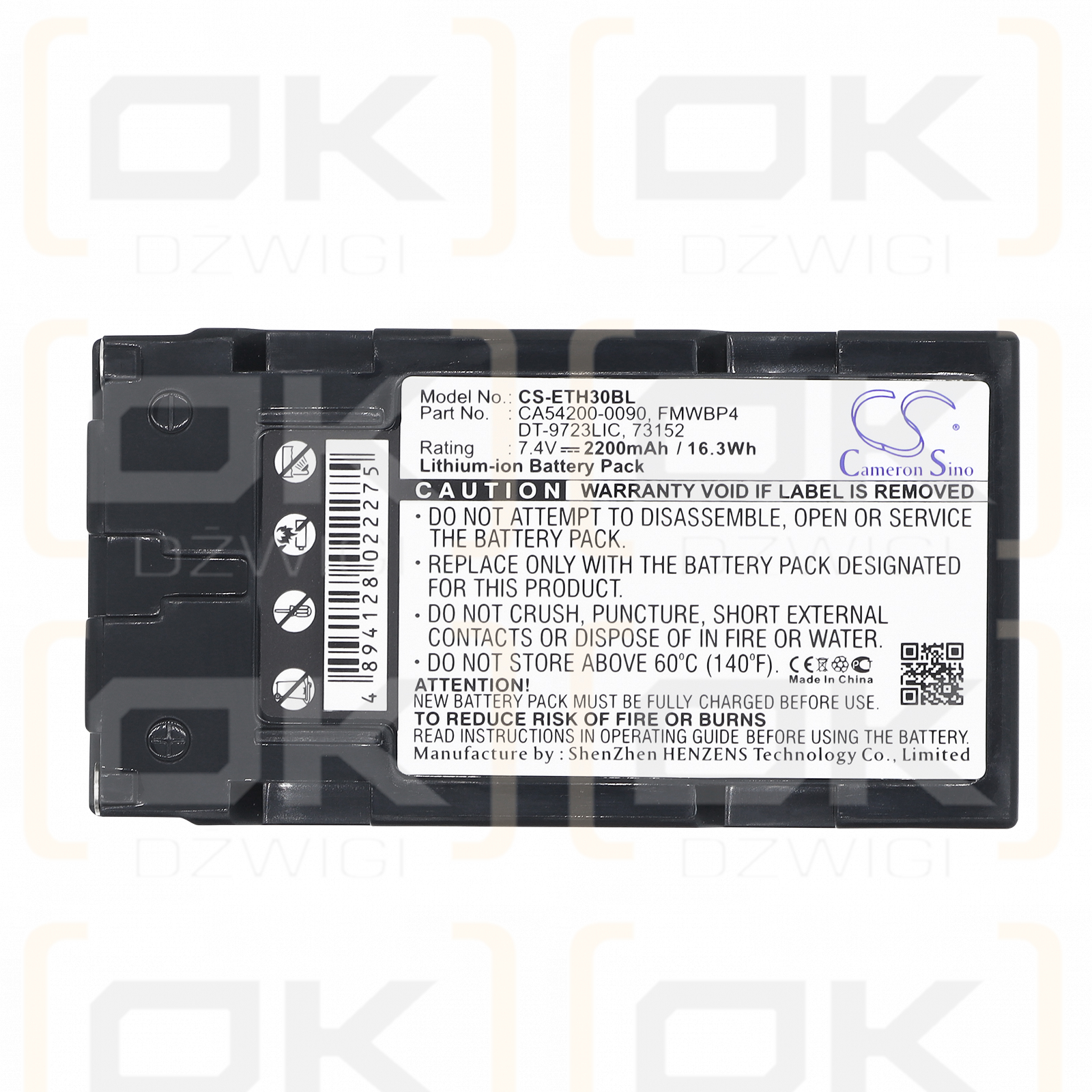 Fujitsu Stylistic 500 / FMWBP4(2) 2200 mAh Li-ion 7,4 V (Cameron Sino)