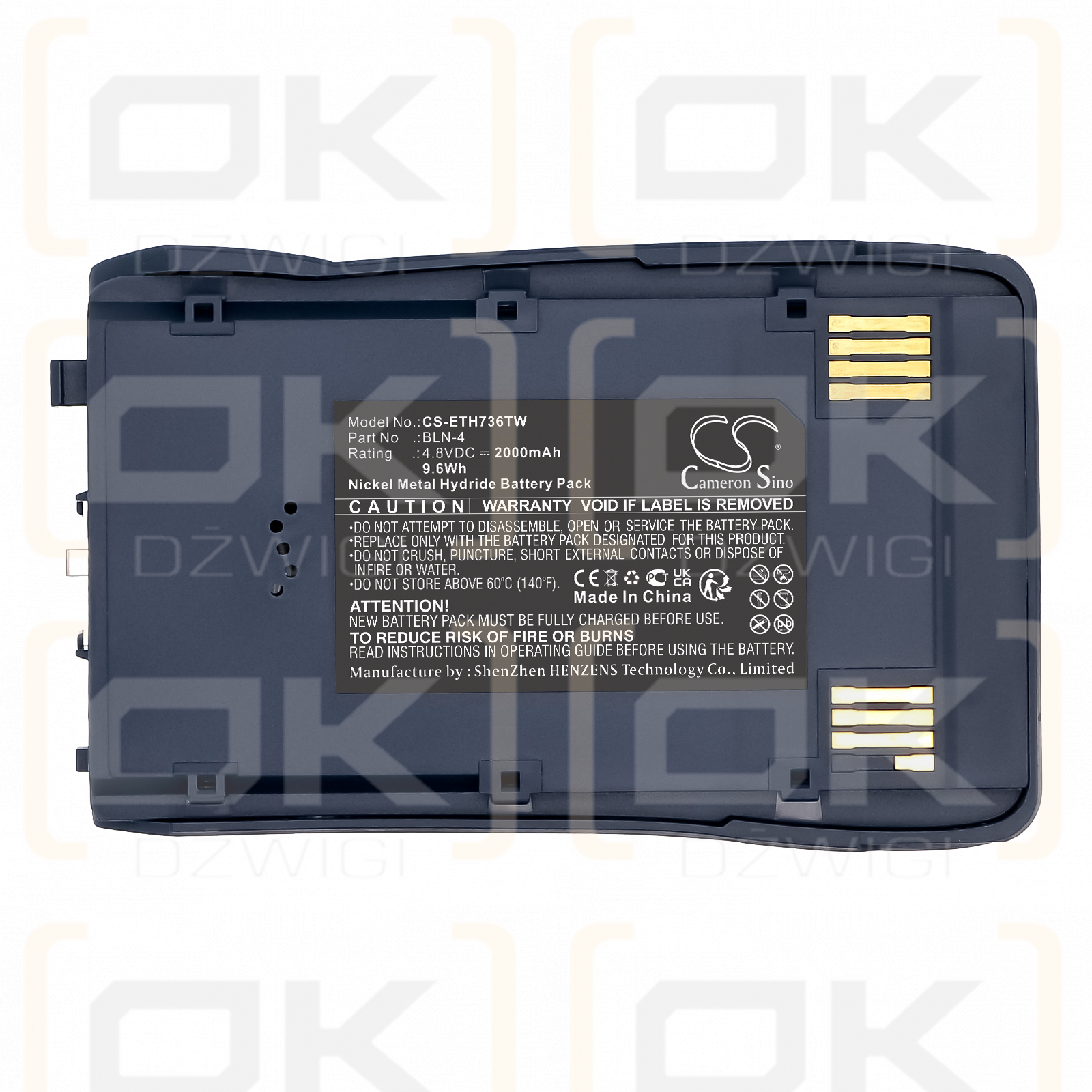 EADS Matra G2 Plus / BLN-4 2000mAh Ni-MH 4.8V (Cameron Sino)