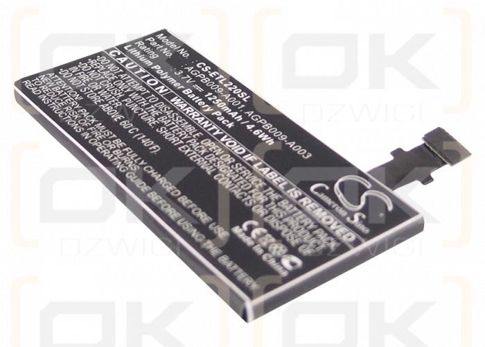 Sony Ericsson Nyphon / AGPB009-A001 1250 mAh Li-Ion 3,7 V (Cameron Sino)