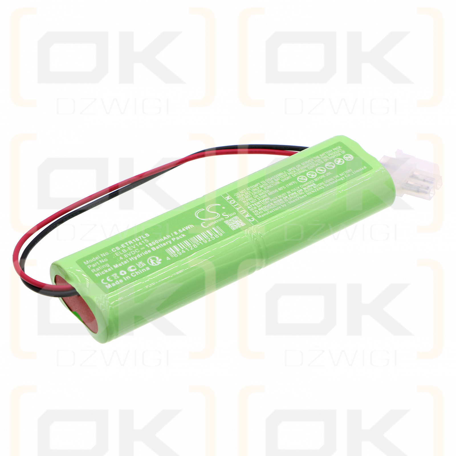 Ektor 1415 / ELB-EV1415 1800 mAh Ni-MH 4,8 V (Cameron Sino)