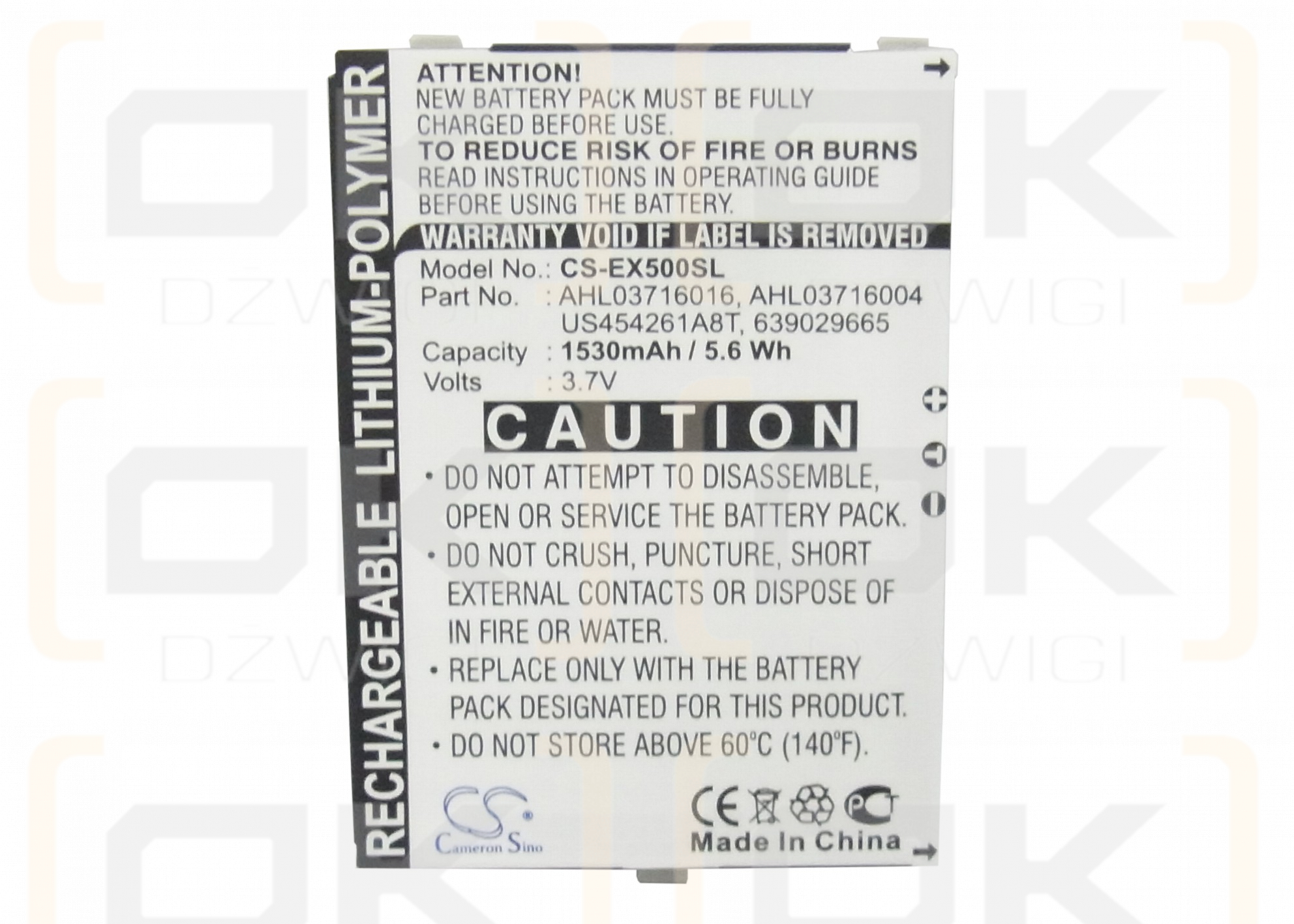 Telecom IP SPC 3310 / AHL03716016 1530mAh Li-Polymer 3.7V (Cameron Sino)