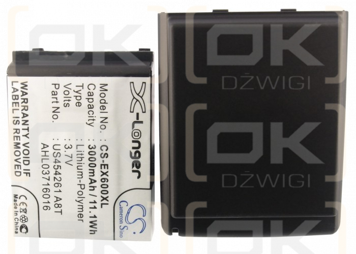 Batería de repuesto para E-TEN glofiish X650 / 49004440_X500 3000mAh Li-Polymer 3.7V (Cameron Sino)