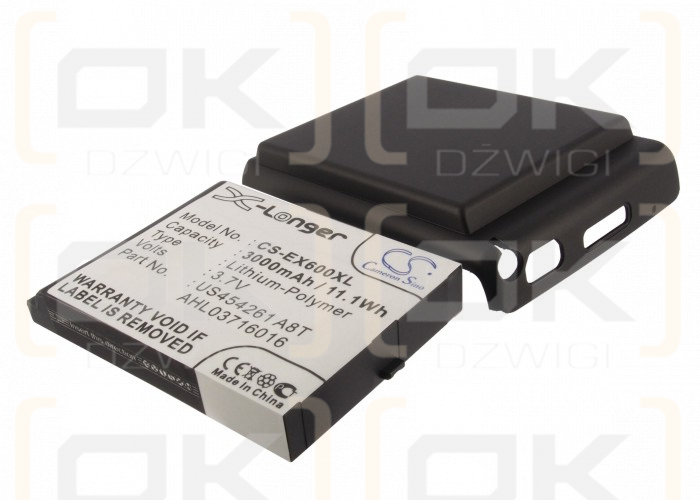 Batería de repuesto para E-TEN glofiish X650 / 49004440_X500 3000mAh Li-Polymer 3.7V (Cameron Sino)
