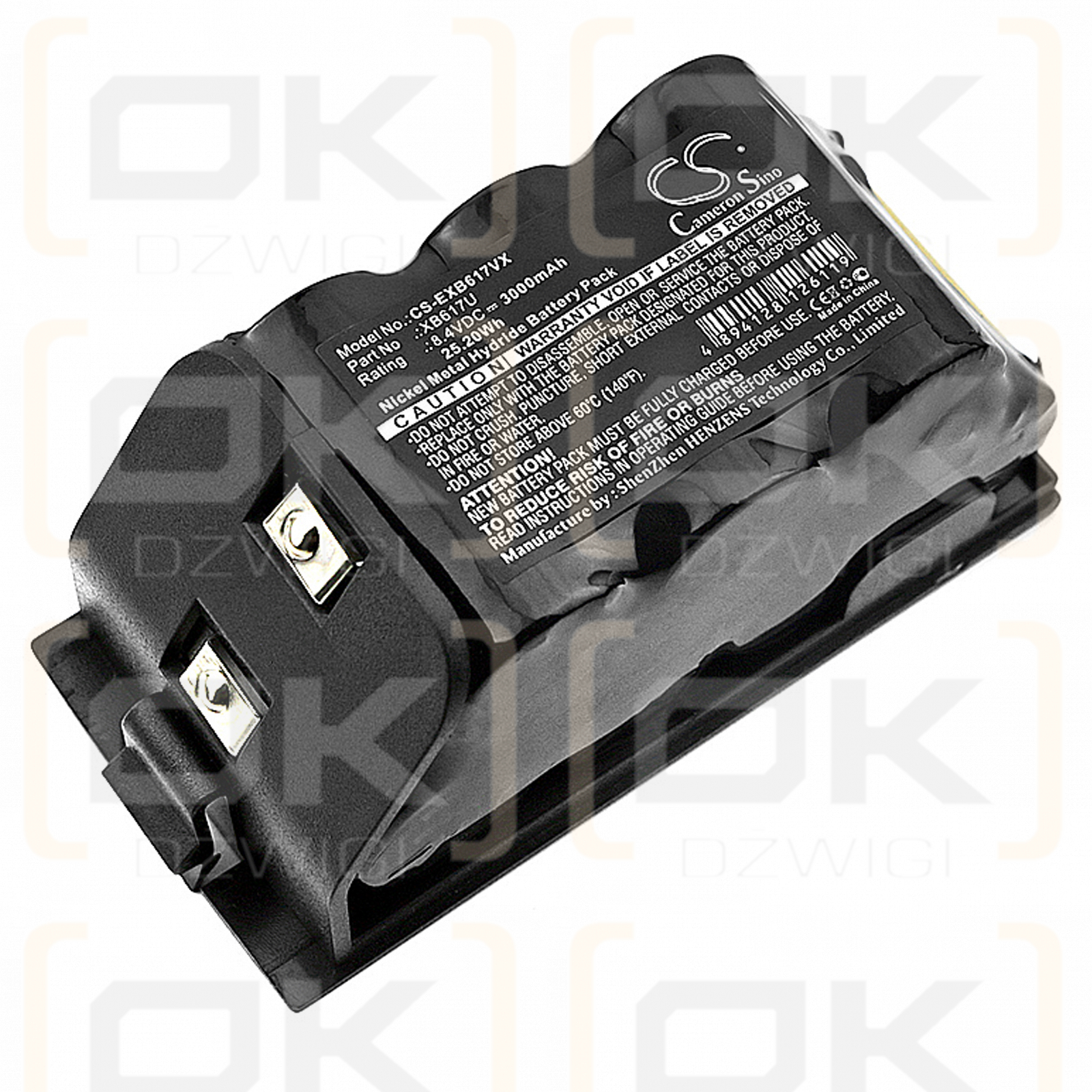 Euro Pro XB617U / XB617U 3000 mAh Ni-MH 8,4 V (Cameron Sino)