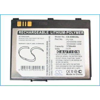 Batería de repuesto para T-Mobile MDA Pro / PU16A 1750 mAh Li-Polymer 3.7 V (Cameron Sino)