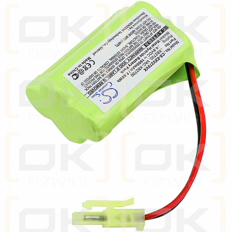 Euro Pro V2700Z / C-XB2700 1600mAh Ni-MH 4.8V (Cameron Sino)