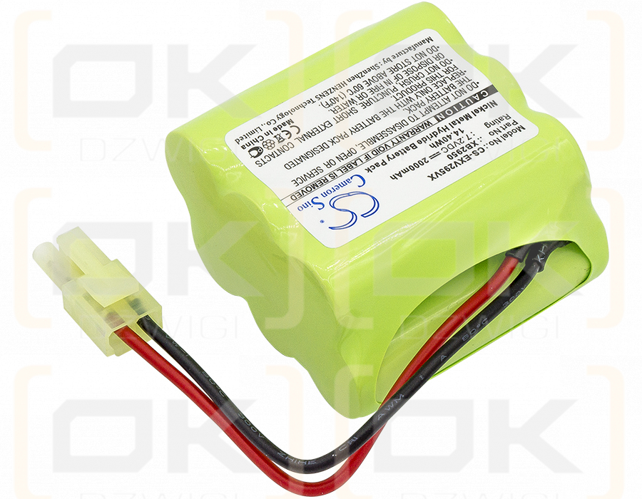 Euro Pro V2950A / XB2950 2000 mAh Ni-MH 7,2 V (Cameron Sino)