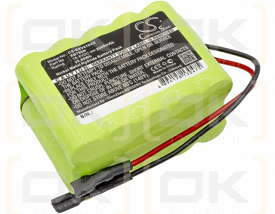 Euro Pro Shark SV780N / XB780N 2000mAh Ni-MH 16.8V (Cameron Sino)