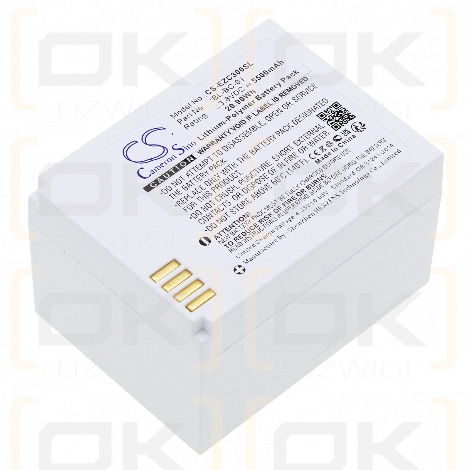 Ezviz C3A / BL-BC-01 5500mAh Li-Polymer 3.8V (Cameron Sino)