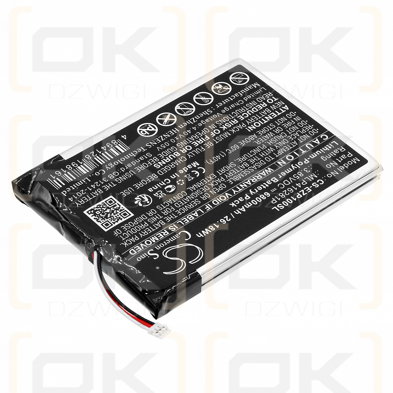 Ezviz DP1S / MLP416281P 6800mAh Li-Polymer 3.85V (Cameron Sino)