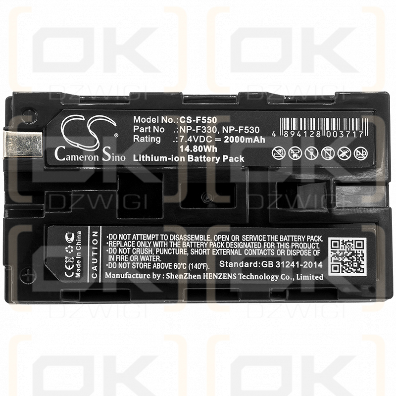 Sony CCD-TRV25 / NP-F330 2000mAh Li-ion 7.4V (Cameron Sino)