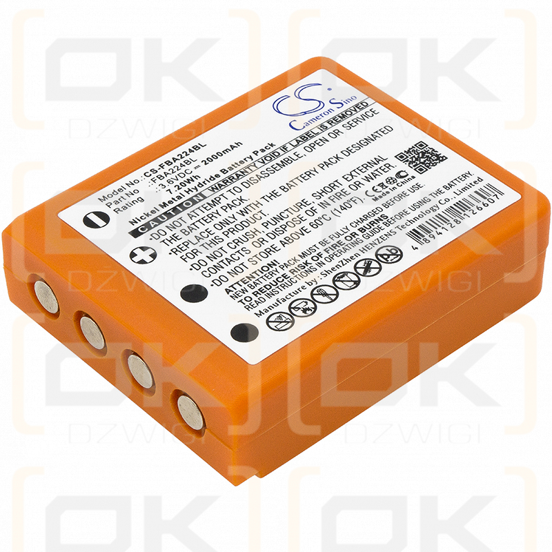 Bateria HBC Radiomatic FuB06 3,6V/2000 mAh