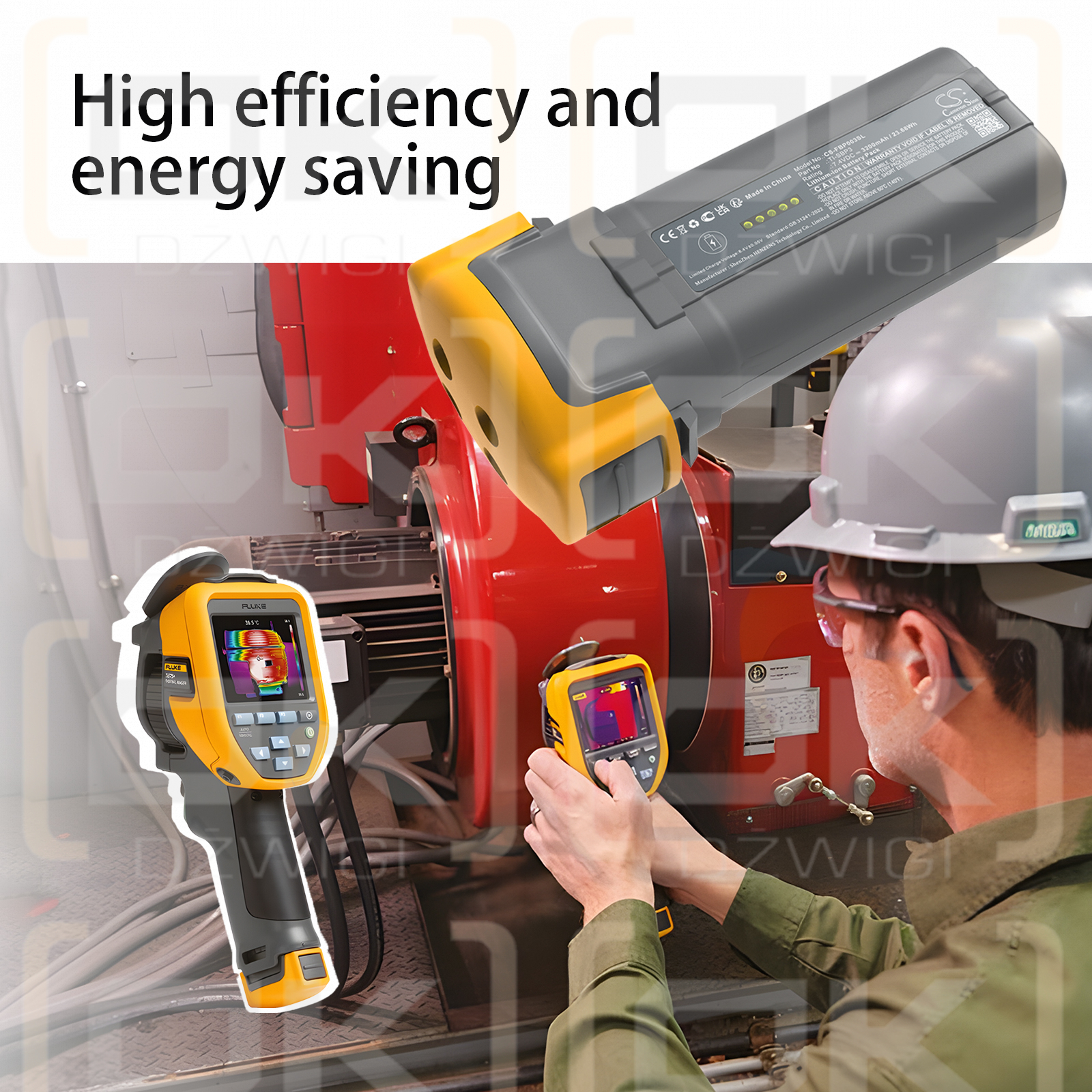 Fluke Ti27 Infrarotkameras / TI-SBP3 3200 mAh Li-Ion 7,4 V (Cameron Sino)