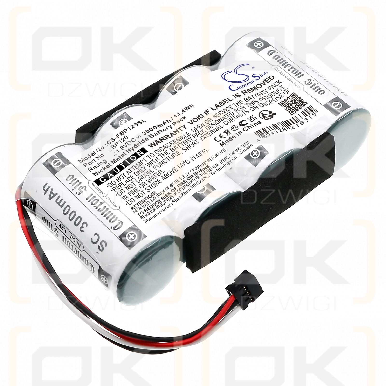 Fluke Scopemeter 120 (Firmware-Version 2.01 oder höher) / BP120 3000 mAh Ni-MH 4,8 V (Cameron Sino)