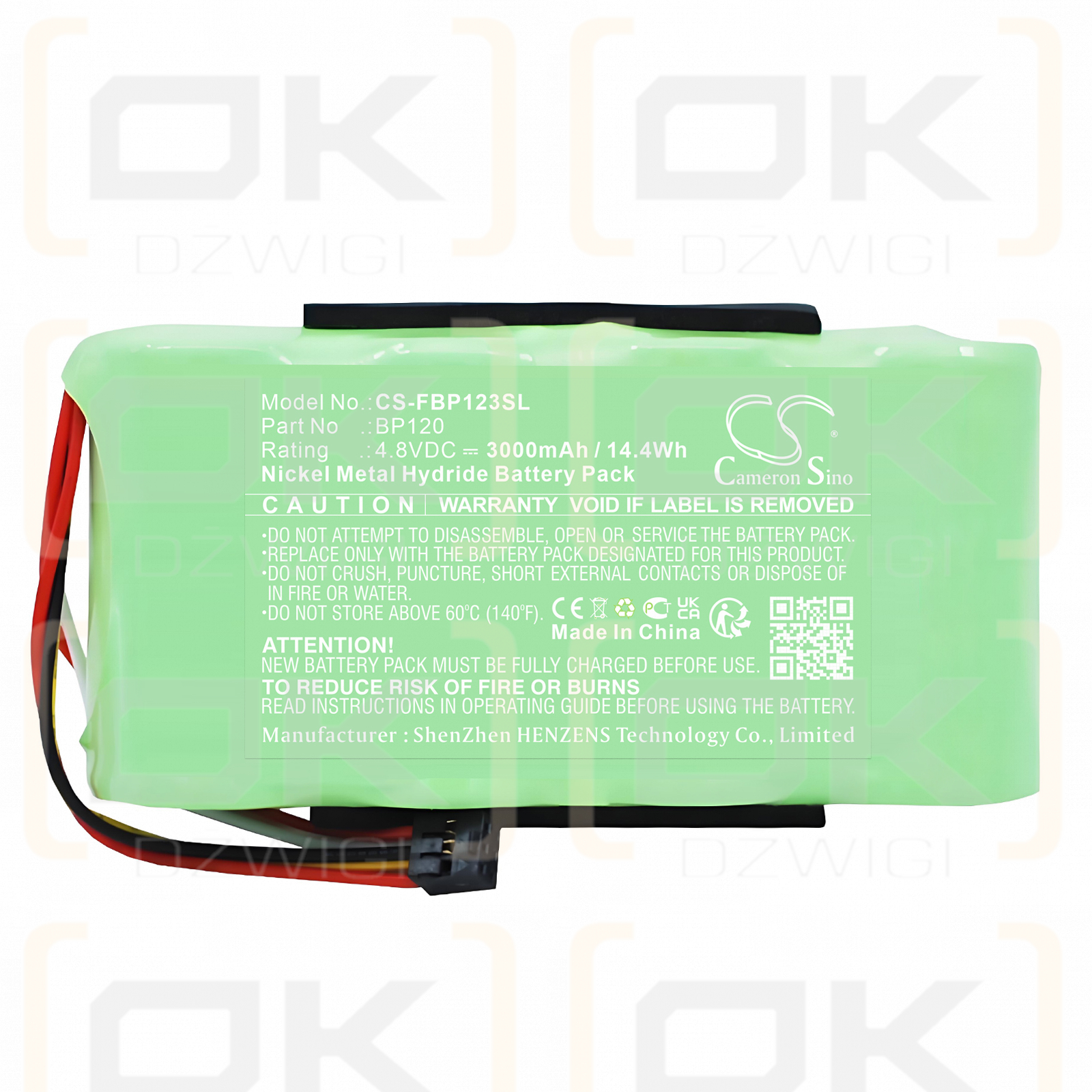 Fluke Scopemeter 120 (Firmware 2.01 version or above) / BP120 3000mAh Ni-MH 4.8V (Cameron Sino)