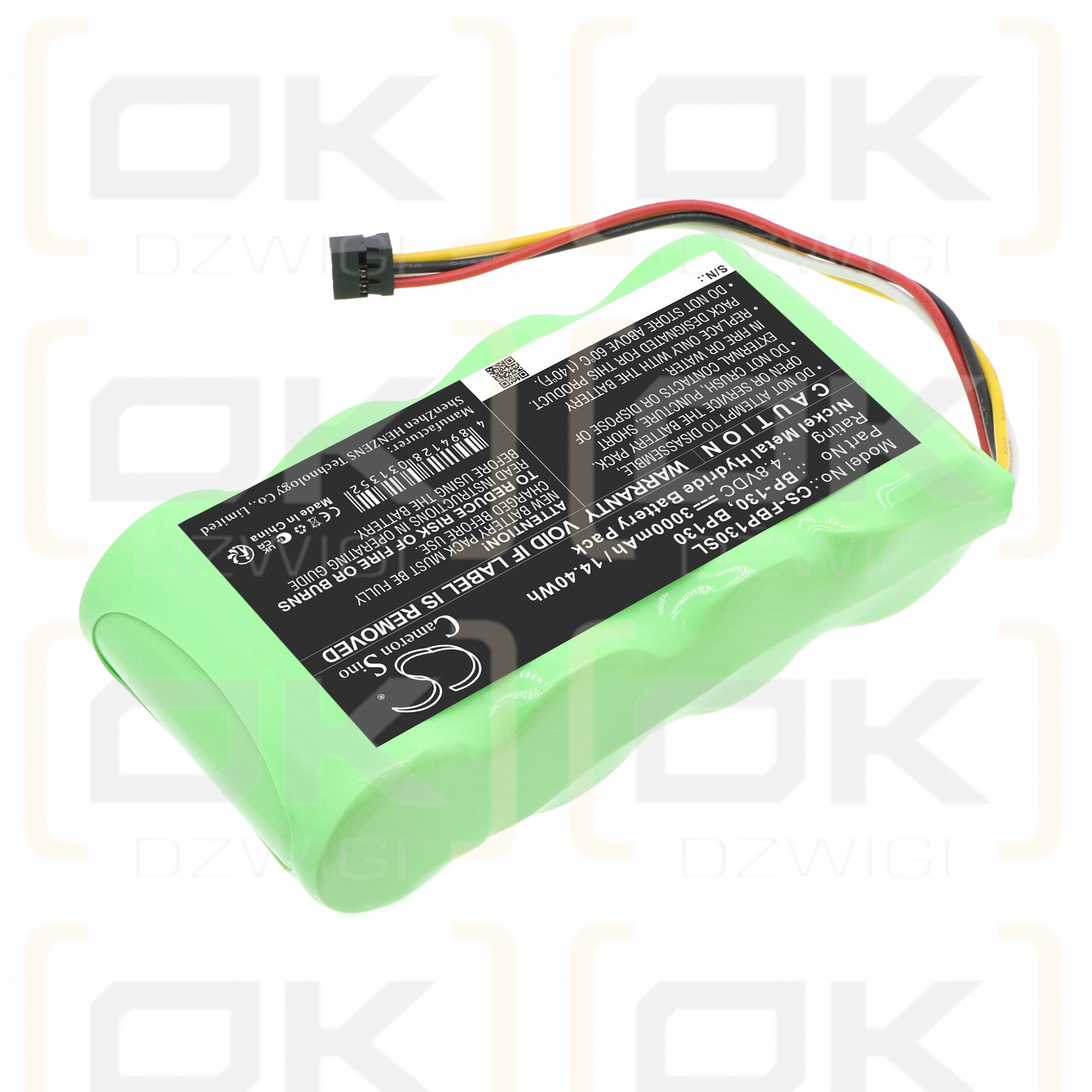 Сменная батарея для прибора Fluke ScopeMeter 123S / BP130 3000 мАч Ni-MH 4,8 В (Cameron Sino)