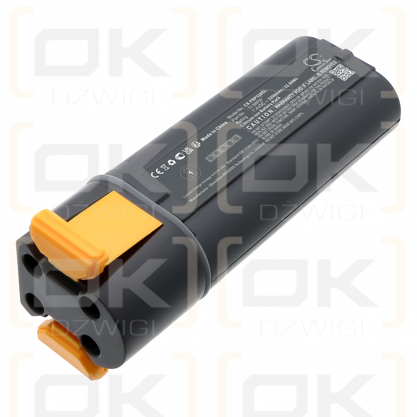 Fluke 1735 / TI-SBP4 3200 mAh Li-Ion 7,4 V (Cameron Sino)