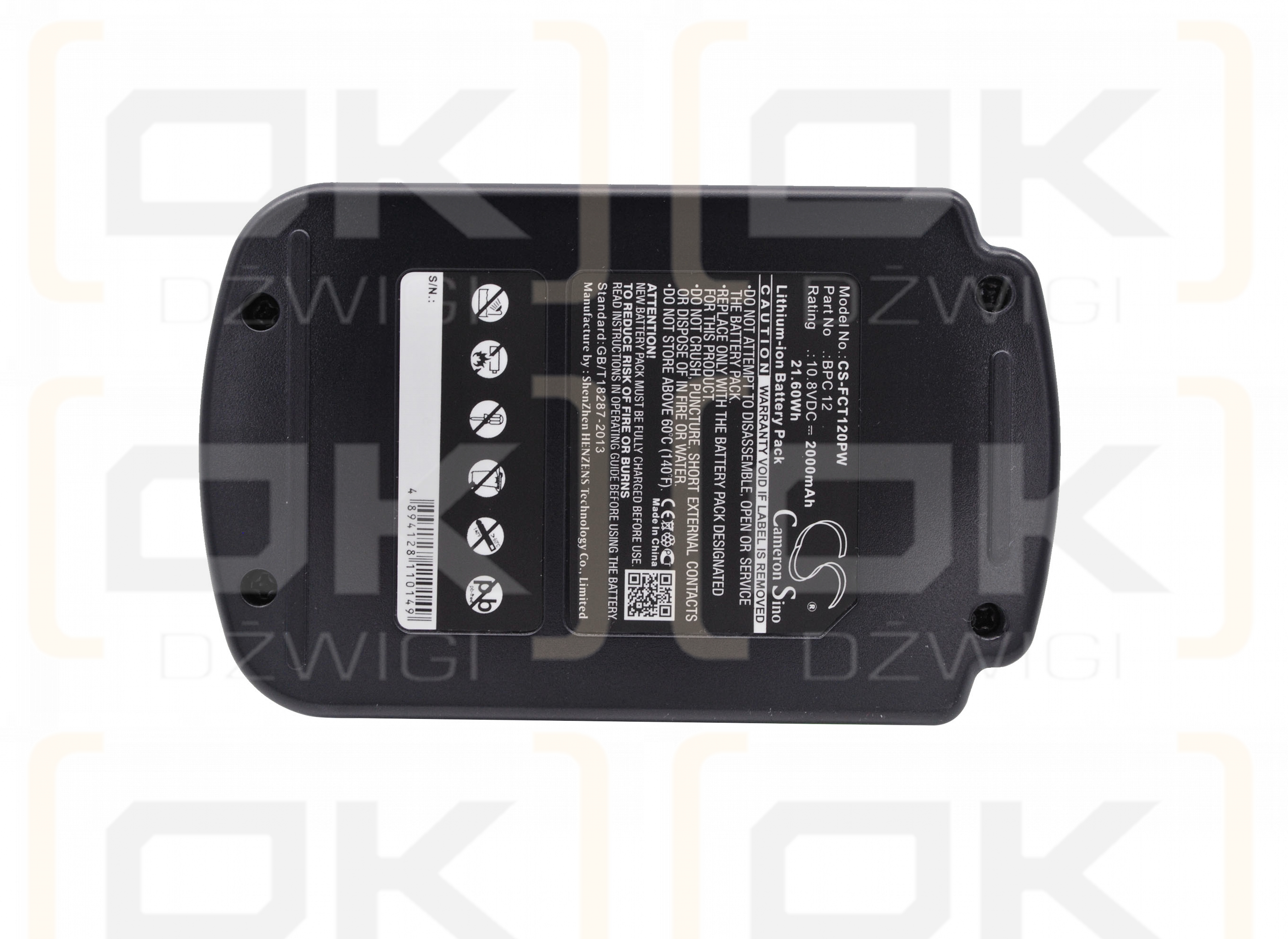 Festool C 12 Li / BPC 12 2000 mAh Li-ion 10,8 V (Cameron Sino)