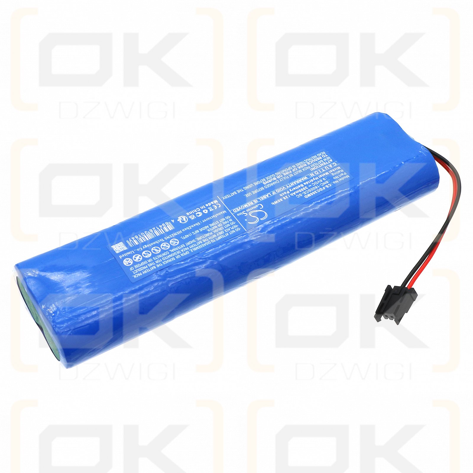 Fukuda Cardisuny C300 Akku / 8NC-1800SCE-SC 3000mAh Ni-MH 9,6V (Cameron Sino)