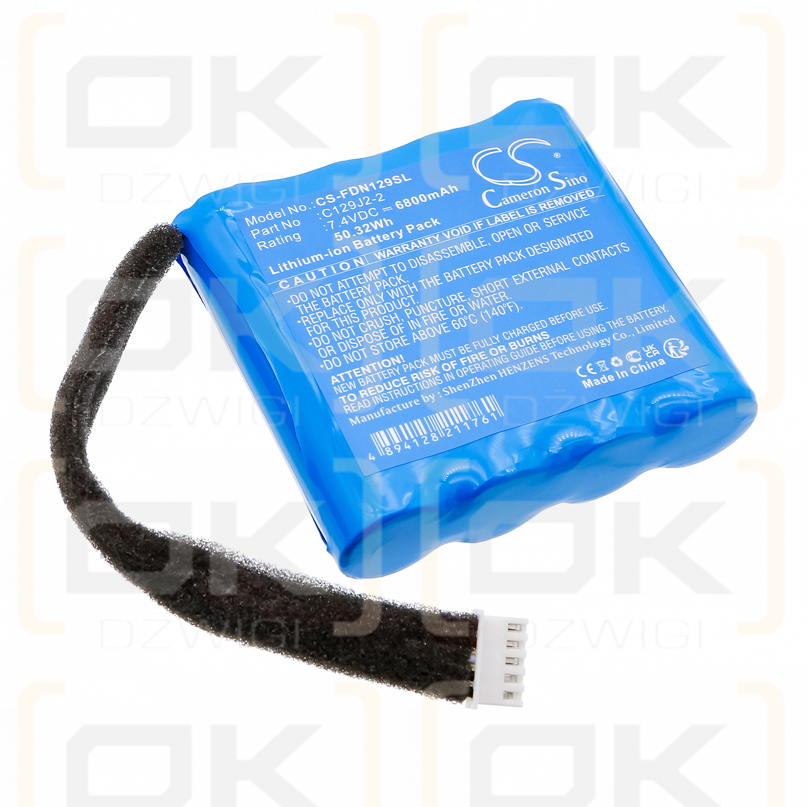 Fender Indio / C129J2-2 6800mAh Li-ion 7.4V (Cameron Sino)