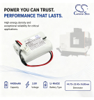 Replacement Battery for FDK / CR17450E-R 4400mAh Li-MnO2 3V (Cameron Sino)