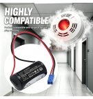Replacement battery for FDK CR2/3 8.L (With BERG-2P connector) 1700 mAh Li-MnO2 3 V (Cameron Sino)