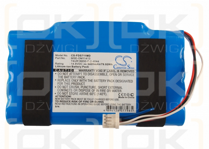 Fukuda Denshi DS-7100 / T4UR18650-F-2-4644 5400 mAh Li-Ion 14,8 V (Cameron Sino)