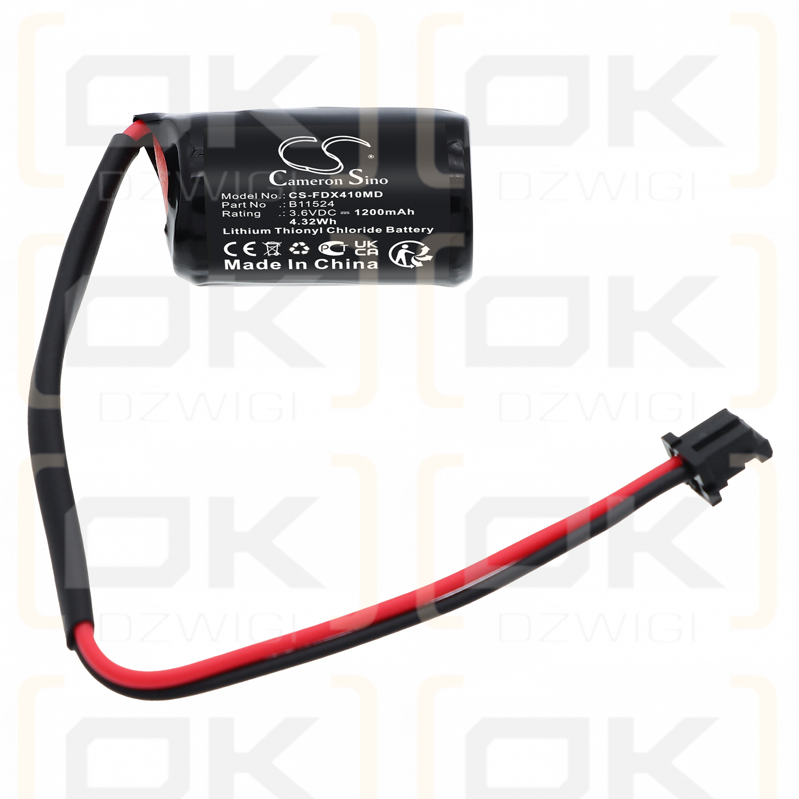 Fukuda Denshi FCP-4101 EKG-Speicher / B11524 1200 mAh Li-SOCl2 3,6 V (Cameron Sino)