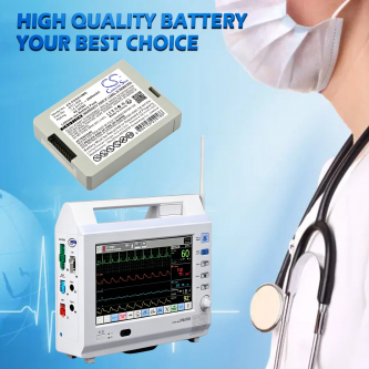 Ersatzakku für Fukuda Denshi DS8100 Monitor / BTO-008 2800mAh Li-Ion 14,4V (Cameron Sino)