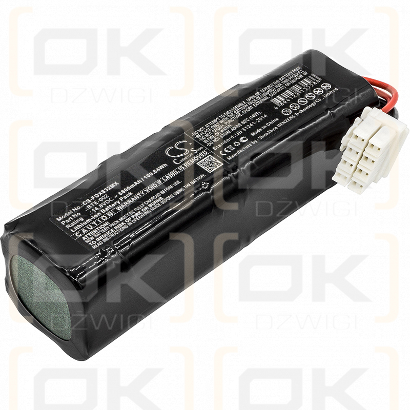 Fukuda ECG FX 8322 / BTE-002 6800 mAh Li-Ion 14,8 V (Cameron Sino)