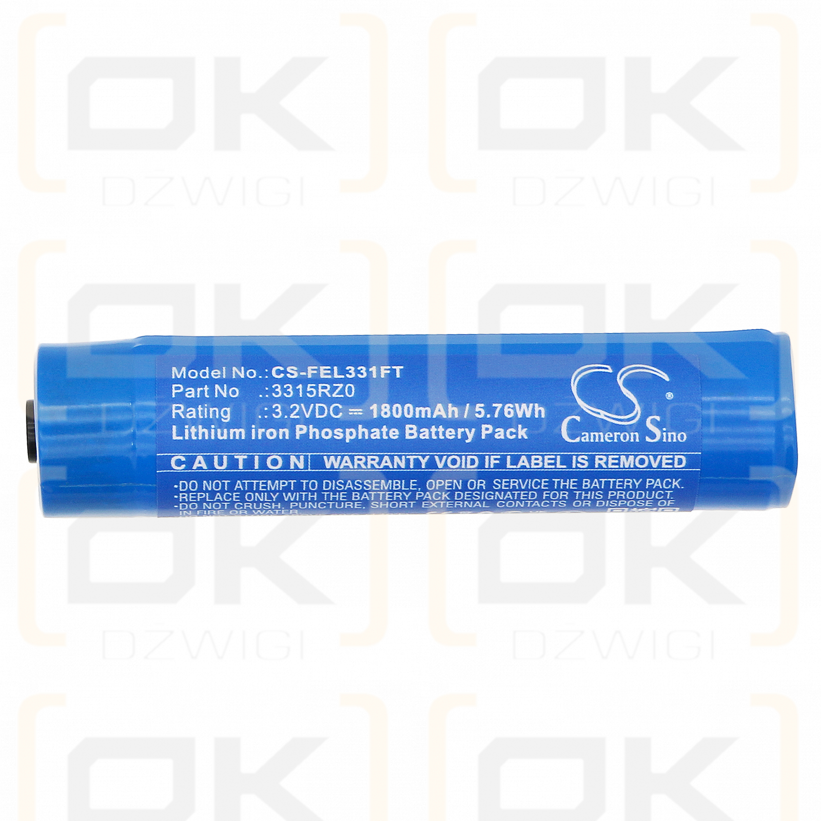 Pelican 3315R-RA / 3319 1800 mAh LiFePO4 3,2 V (Cameron Sino)