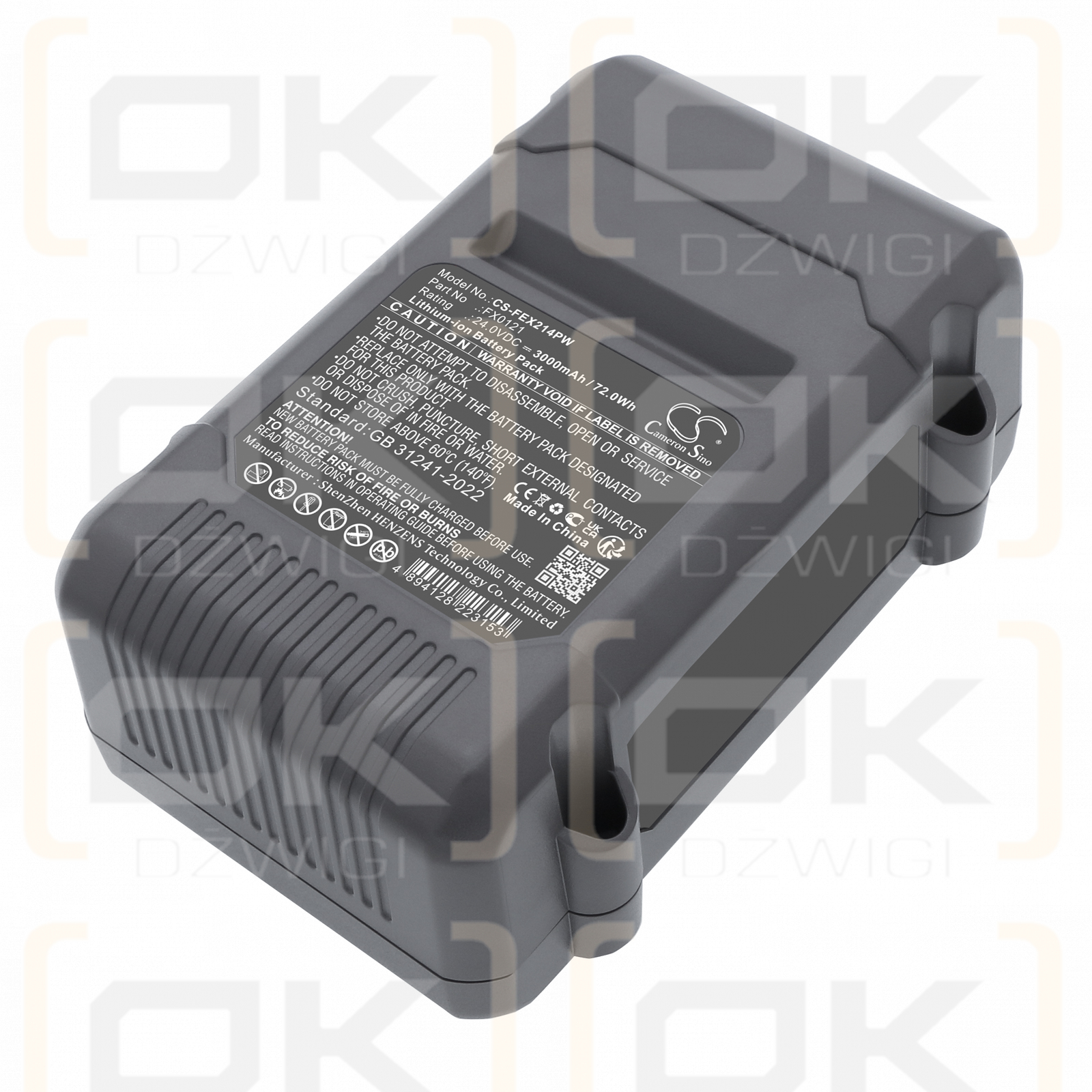 FLEX FX4111-Z / FX0121 3000 mAh Li-ion 24 V (Cameron Sino)