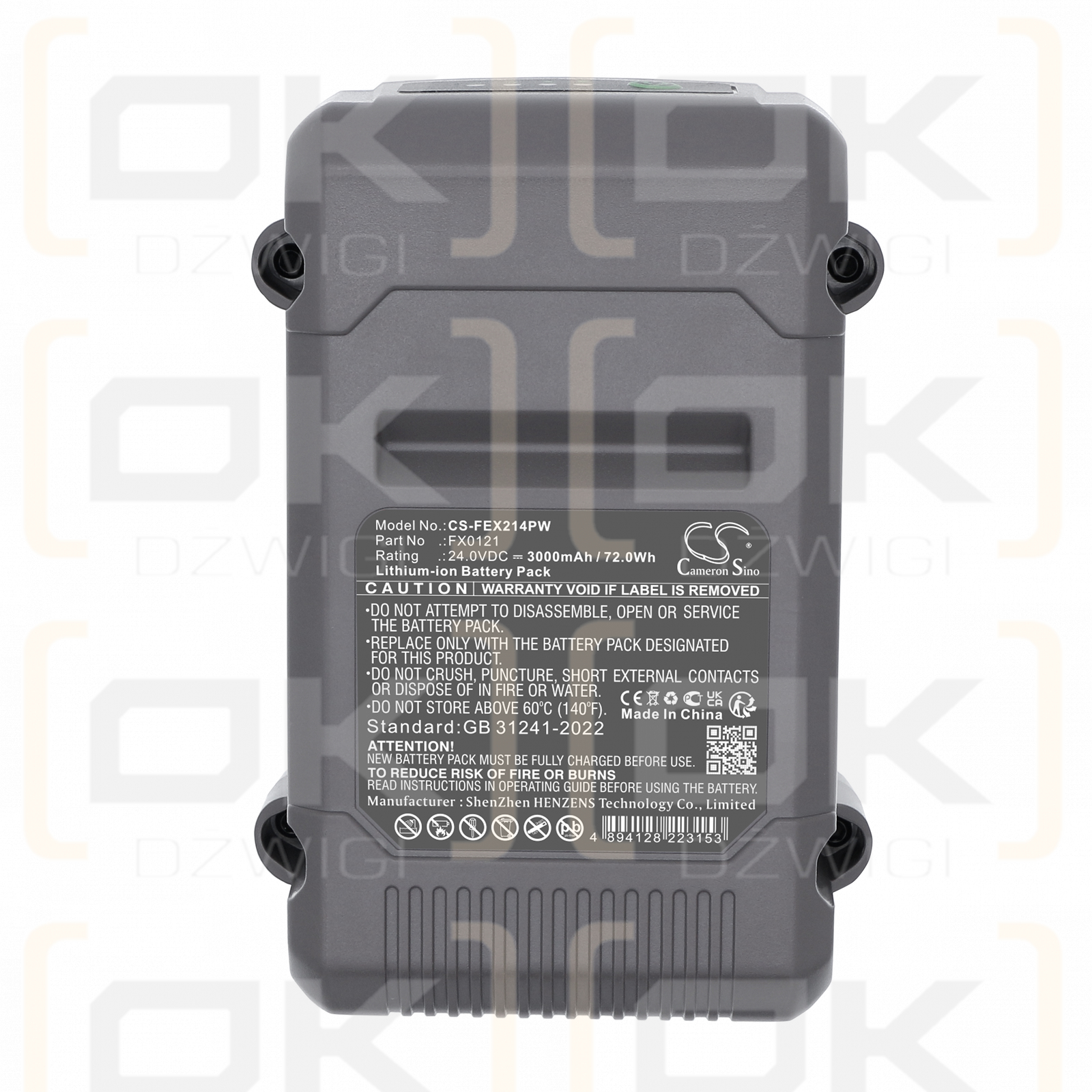 FLEX FX4111-Z / FX0121 3000 mAh Li-ion 24 V (Cameron Sino)