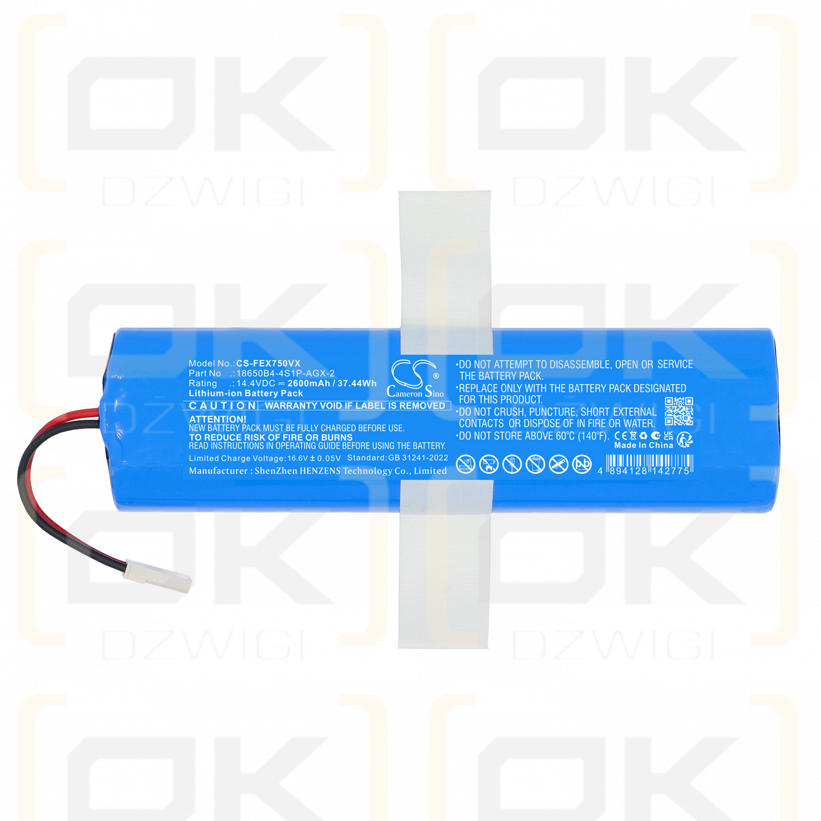 Ilife X750 / 18650B4-4S1P-AGX-2 2600mAh Li-ion 14.4V (Cameron Sino)