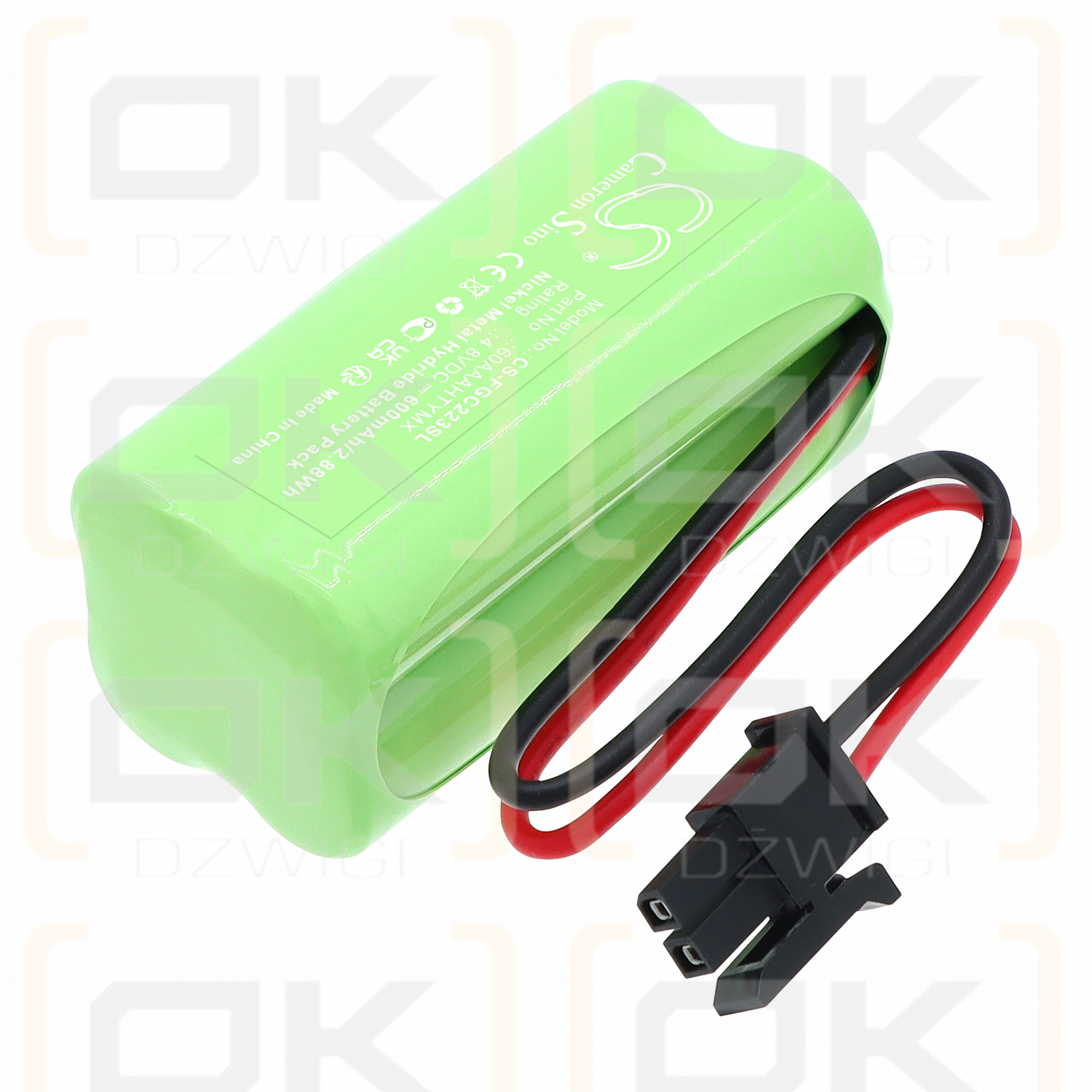 Fagerhult S0052V / 60AAAHTYMX 600 mAh Ni-MH 4,8 V (Cameron Sino)