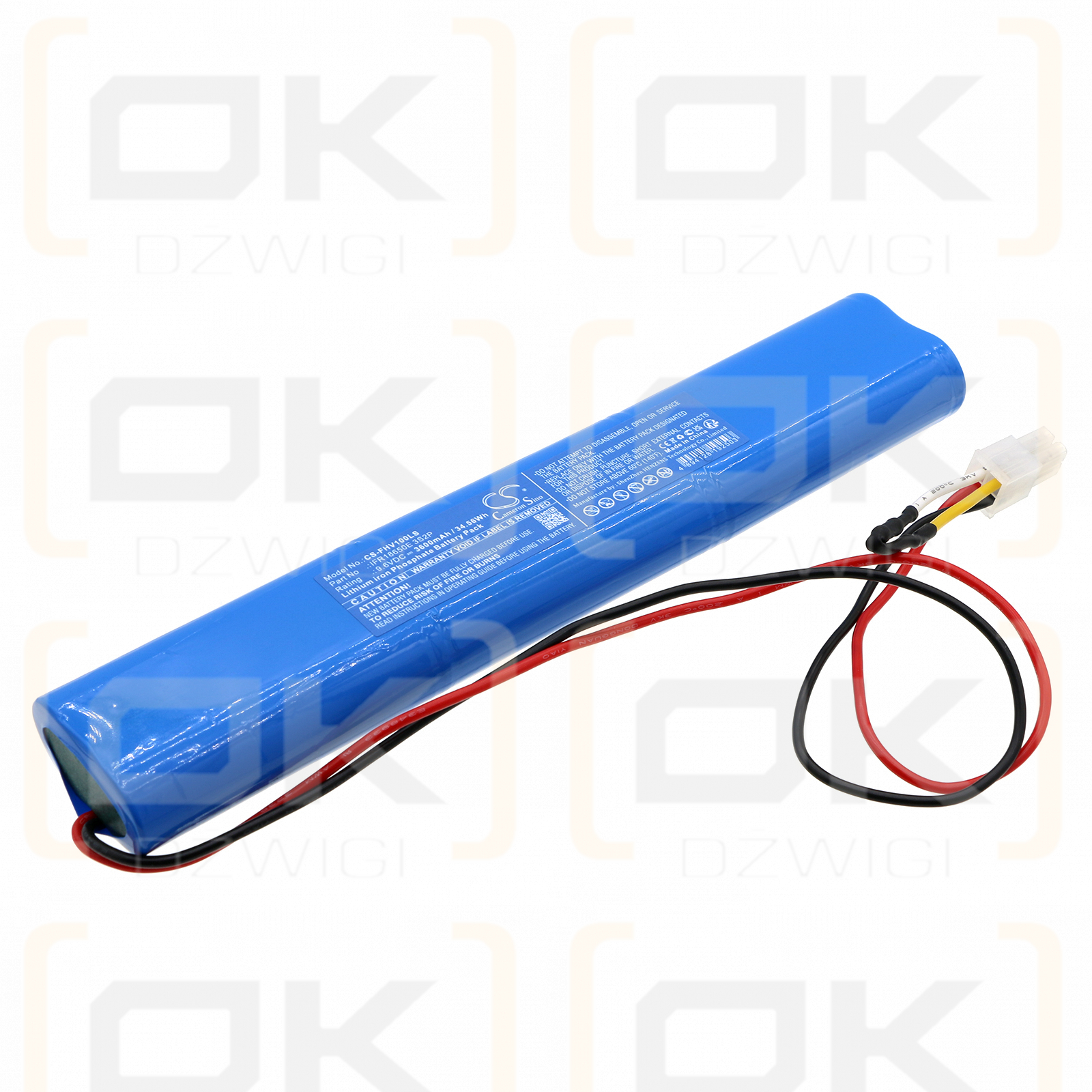 Fulham HotSpot FHSCP-UNV-10P-L-SD / IFR18650E 3S2P 3600mAh LiFePO4 9.6V (Cameron Sino)